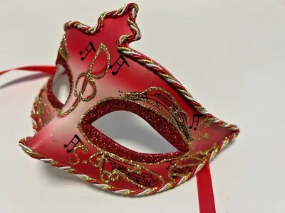 £5.50 • Buy Red Venetian Style Masquerade Ball Party Mask Unisex Mens Womens New Years Eve