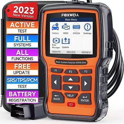 Foxwell NT510 Elite For BMW Full System Diagnostic ABS SRS DPF TPMS OBD2 Scanner • $128.99