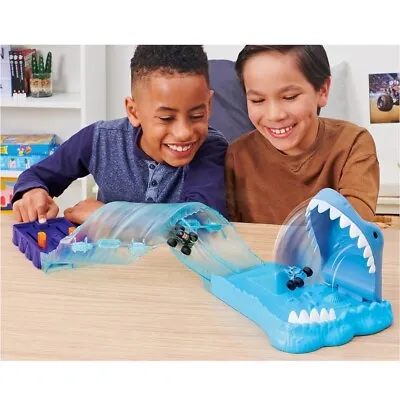 Monster Jam Mini Megalodon Race And Chomp Playset 2 Mini Trucks In 1:87 Scale  • $25.50