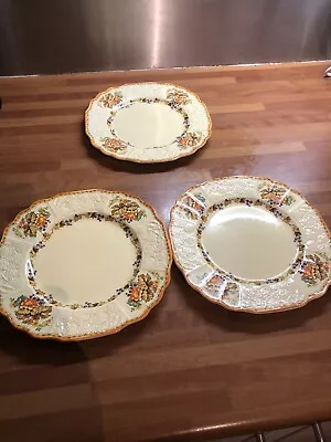 3 Myott Staffordshire 8   Plates 1930's • £9.50