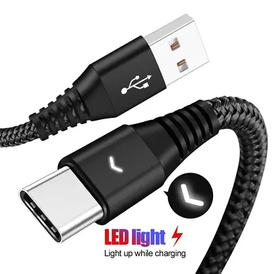$7.69 • Buy LED USB Type C Cable For One Plus 6 5t USB C Fast Charging Charger Cable...
