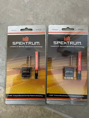 2 X Spektrum AR6110e Receivers 2.4Ghz DSM2 6 Channel NEW NIB  RC Plane Glider • £45