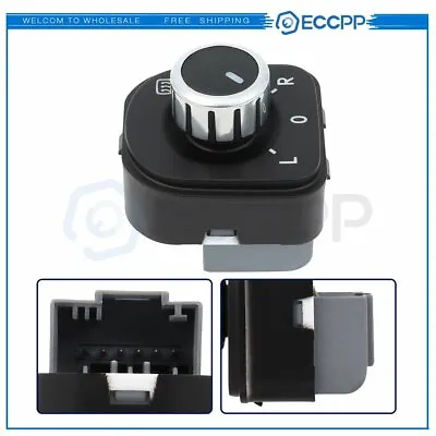 Mirror Switch For Volkswagen Passat Tiguan EOS Jetta Golf Front LH Driver Side • $11.04