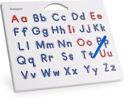 Coogam Magnetic Letters Practicing Board Magnets Tracing ABC Alphabet Board • £29.95