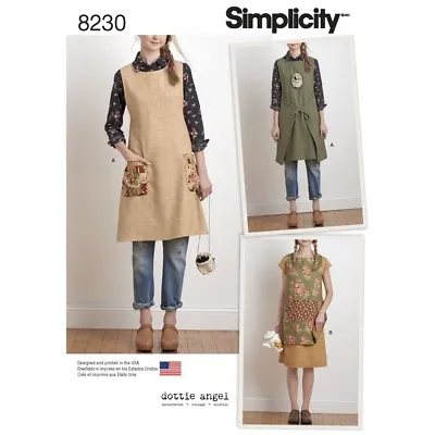 Simplicity Ladies Sewing Pattern 8230 Reversible Apron Dress & Tabard (Si... • £12.49