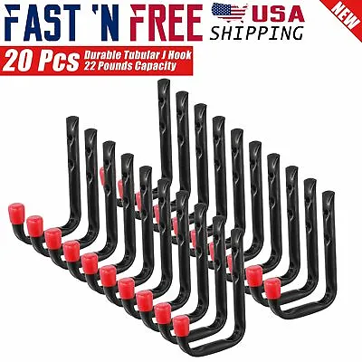 20 Pcs  Small Heavy Duty Metal Steel Wall Mount Garage Storage J Utility Hooks • $25.99