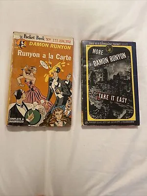 Damon Runyon Vintage Pocket Book Lot A La Carte & Take It Easy • $18.99