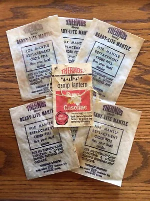 Vintage THERMOS REDI-LITE Lantern Mantle EMPTY ENVELOPES W/ Hang Tag READ • $20