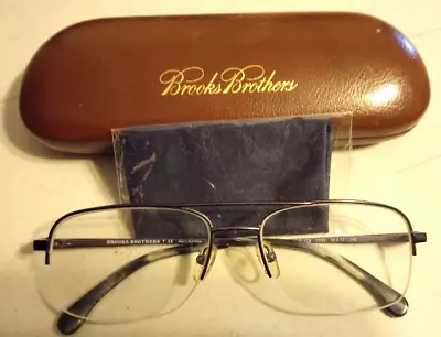 Brooks Brothers Bb479 1308 Eyeglasses Semi Rimless Frame  Gunmetal  56 17-140  • $31.34