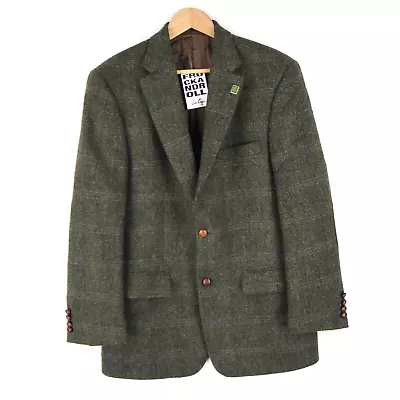 Harris Tweed Sport Jacket Checked MARIO BARUTTI SZ 40 Reg (T1013) • $62.19