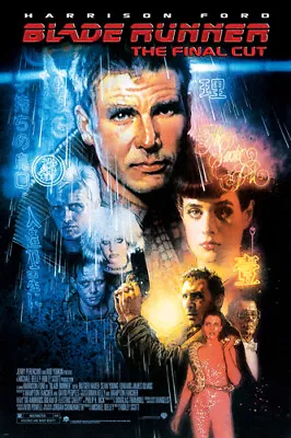 BLADE RUNNER MOVIE POSTER Harrison FORD Sean YOUNG SCI-FI Film Noir 12x18 • $7.99