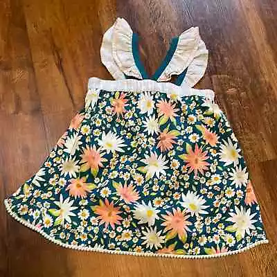 Matilda Jane Green Floral Print Tank Youth Girls Size 8 • $28