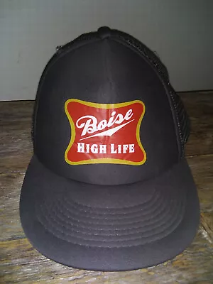 Boise High Life 420 Idaho Humor In The Miller Beer Logo Mens Vintage Trucker Hat • $5.99