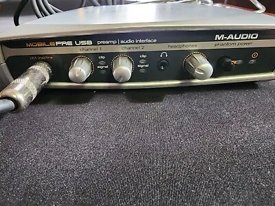 M-Audio MobilePre USB Preamp Audio Interface Tested + 1/4  Cable + 15' USB • $25
