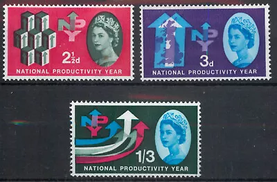 GB 1962 National Productivity Year NPY Set  SG 631-633 MM Mint *COMBINED P&P* • $1.25