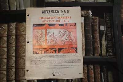 Dungeon Masters Adventure Log - AD&D Advanced Dungeons & Dragons 1980- TSR 9036 • $10