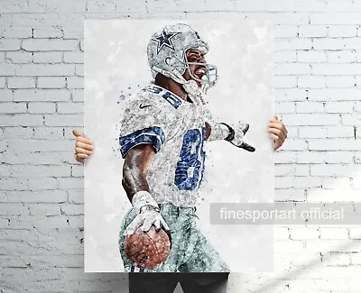 Michael Irvin Dallas Cowboys Poster Canvas Football Print Sport Wall Art • $62.10