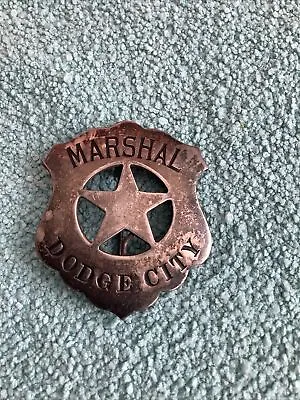 Marshal Dodge City Badge Old West Historic Replica Badge • $10