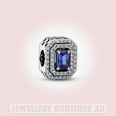 $26.99 • Buy Blue Sparkling Levelled Rectangular CHARM