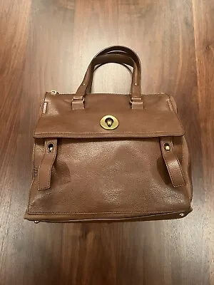 $275 • Buy Yves Saint Laurent Muse Two Messenger Bag Brown Leather Medium Shoulder Bag