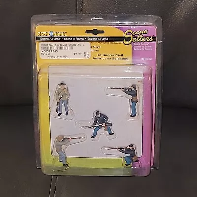 Scene-A-Rama Scene Setters AMERICAN CIVIL WAR SOLDIERS Miniatures Figures Sealed • $15.99