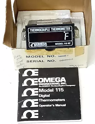 Omega 115 Thermocouple Digital Thermometer Industrial Grade Readout Type J+k+t+e • $25