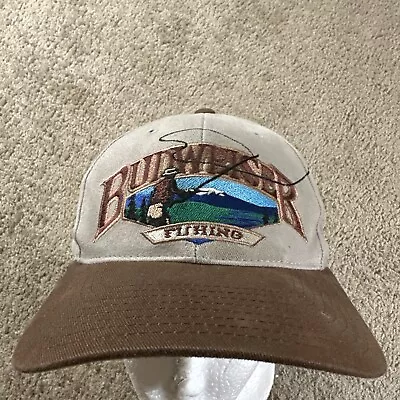 Vtg Budweiser Trucker Hat Cap Adult Brown Snapback Fishing Anheuser Busch 90s • $42.49