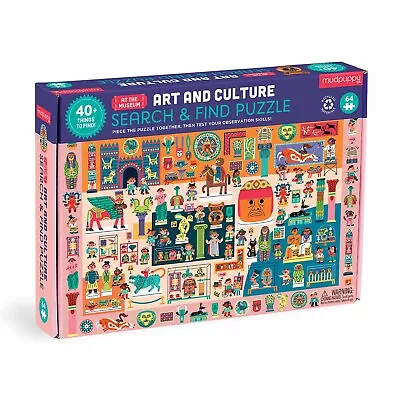 Mudpuppy Search Find Art And Culture At The Museum 64 Piece Jigsaw Puzzle • $21.84
