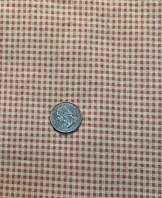 1/2 Yd Vintage Small Scale Gingham  Mini  Check Cotton  Fabric ~ Primitive • $6.50
