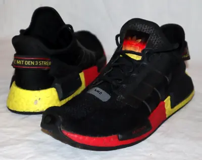 ADIDAS NMD R1 V2 Size 6 MUNICH GERMANY PACK Black Yellow Red Shoes Sneakers • $14.24