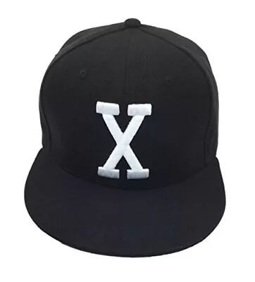 X Hat Snapback Custom 90s 3D Embroidered X Logo Vintage (Black)  • $30.74