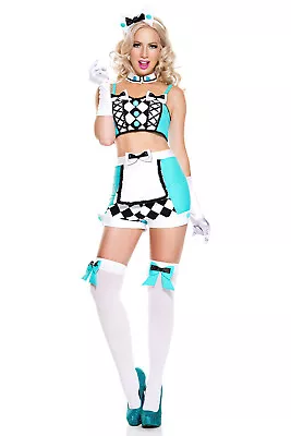 Wonderland Beauty Women Costume Story Book Alice Cosplay Club Party Outfit • $28.79