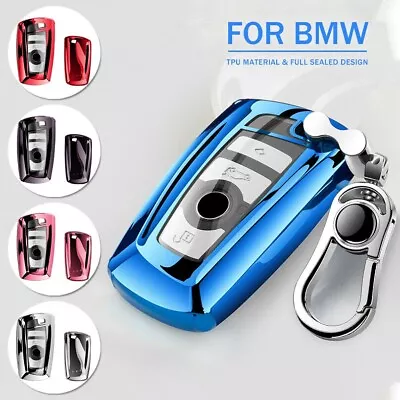 For BMW 3 5 7 Series X3 X5 X6 TPU Car Key Fob Cover Remote Case Shell Keychain • $12.87