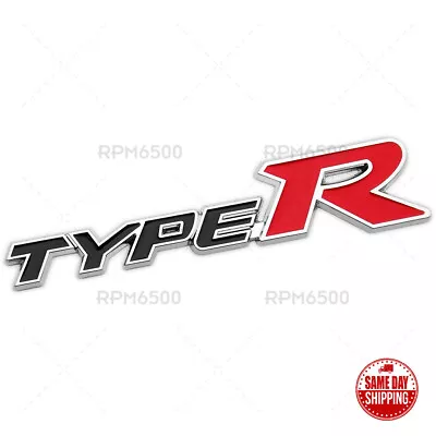 For Honda Type R Racing Sport Black Rear Tailgate Emblem Badge Logo Metal • $9.99