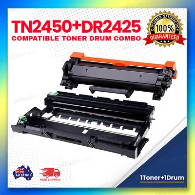 1x Non-OEM TN2450 Toner + 1x DR2425 Drum For Brother HL-L2375DW MFC-L2750DW • $45.20