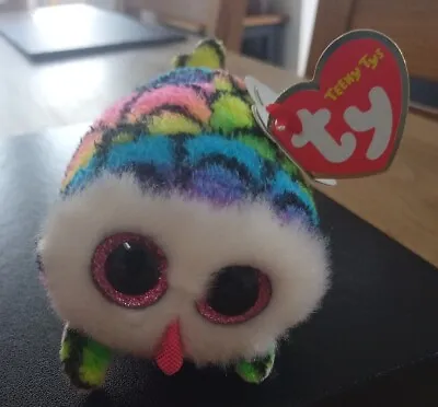 Ty Teeny Beanie Boos HOOTIE The Multicoloured Owl  • £3