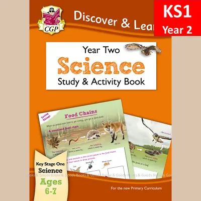 KS1 Year 2 Discover And Learn Science Study And Activity Book Ages 6-7 Cgp • £5.99