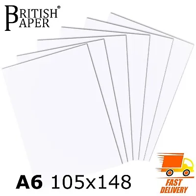 A6 A5 A4 A3 A2 WHITE CRAFT DECOUPAGE CARD MAKING PAPER SHEETS PRINTER 120 300gsm • £2.49