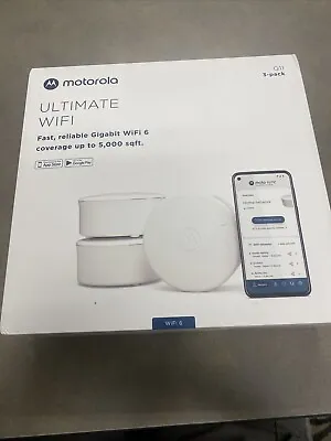 Motorola Q11 Mesh WiFi 6 System AX3000 3 Pack Wi-FI Routers Extender • $100