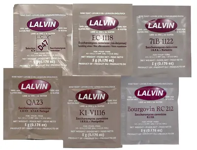 LALVIN - Sachet 5g  - Wine Cider Sparkling Champagne Yeast - P&P UK Home Brewing • £4.45