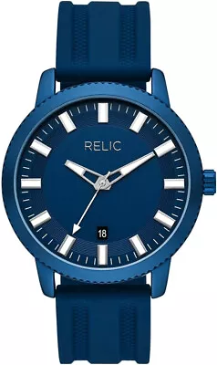 Relic By Fossil Mens Blue Strap Watch ZR12667 • $35