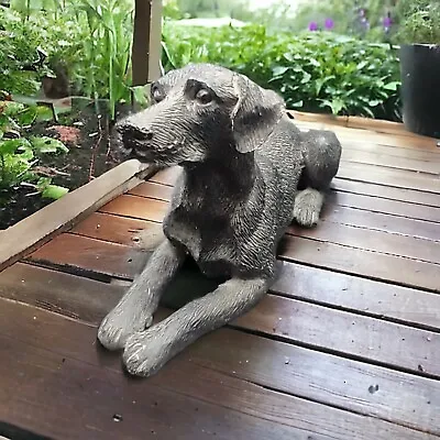 Vintage Black Lab Figure Laying Down Chipped Lip Natural Bridge Caverns  • $19.98