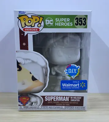 $17.50 • Buy Funko Pop! #353 DC Super Heroes Holiday Sweater - Superman DIY Walmart Exclusive