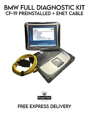 🔌💻 BMW Full Diagnostic Kit CF-19 Preinstalled ToughBook + Cable - PLUG + PLAY • £700