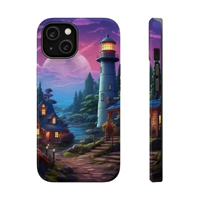  Tranquil Lighthouse Haven  Cell Phone Case  -MagSafe Tough Cases • $29.85