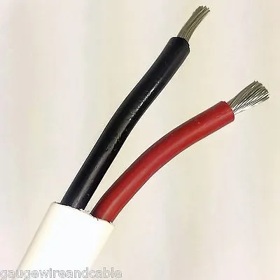 14/2 AWG Gauge Marine Grade Wire Boat Cable Tinned Copper Flat Black/Red • $18