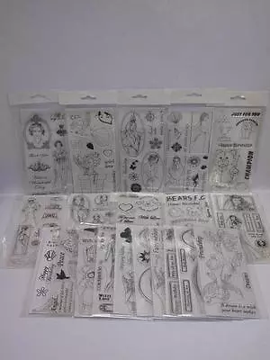 £10.01 • Buy Acrylic Clear Stamps Debbi Moore Decorative & Sentiments 20 Designs To Choose