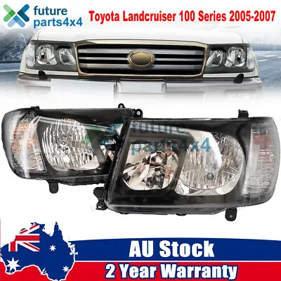 $260 • Buy For Toyota Landcruiser 100 Series 2005-2007 Pair Altezza Black LH+RH Head Lights