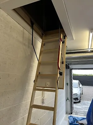 £5 • Buy Komfort ZN Wooden Folding Loft Ladder
