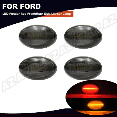 For 1999-2010 Ford F350 F450 Dually Bed LED Side Fender Marker Lights Smoked 4X • $29.69